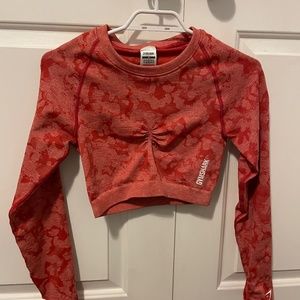 Gymshark Adapt Camo Seamless Long Sleeve Crop Top